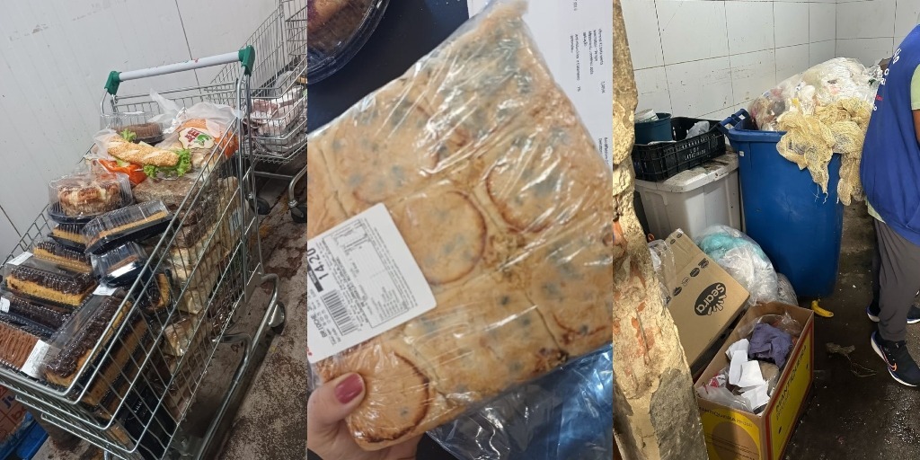 Supermercado da mesma rede que atua no shopping teve 110 quilos de alimentos descartados em outra unidade