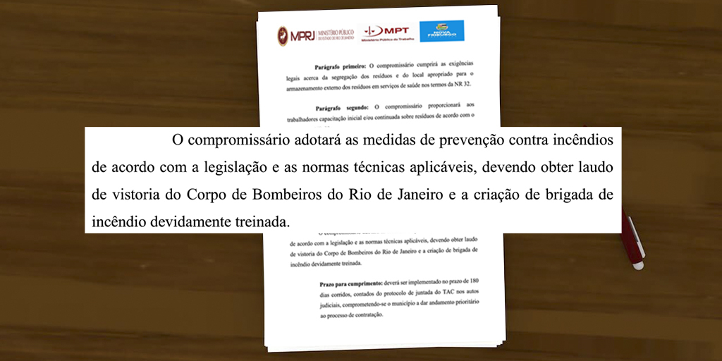 TAC estabelece que prefeitura adote medidas de prevenção a incêndios