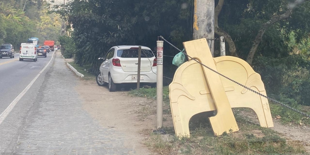 Descarte irregular também no bairro Ypu, no sentido Ponte da Saudade 