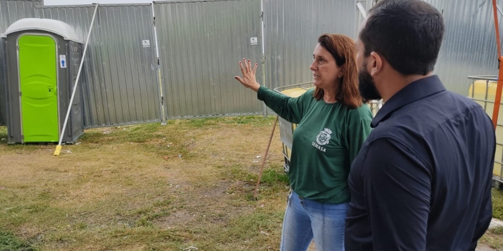 Secretária adjunta de Meio Ambiente, Marcella Santana, fez inspeção no local