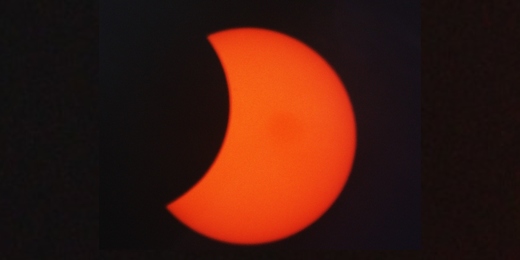 Eclipse solar é registrado parcialmente em Nova Friburgo