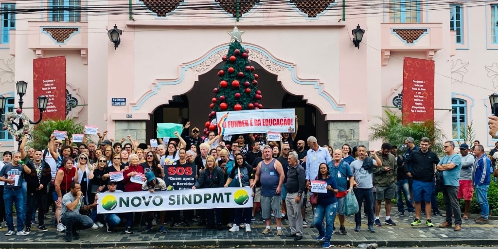 Protesto dos servidores na última segunda-feira, 23