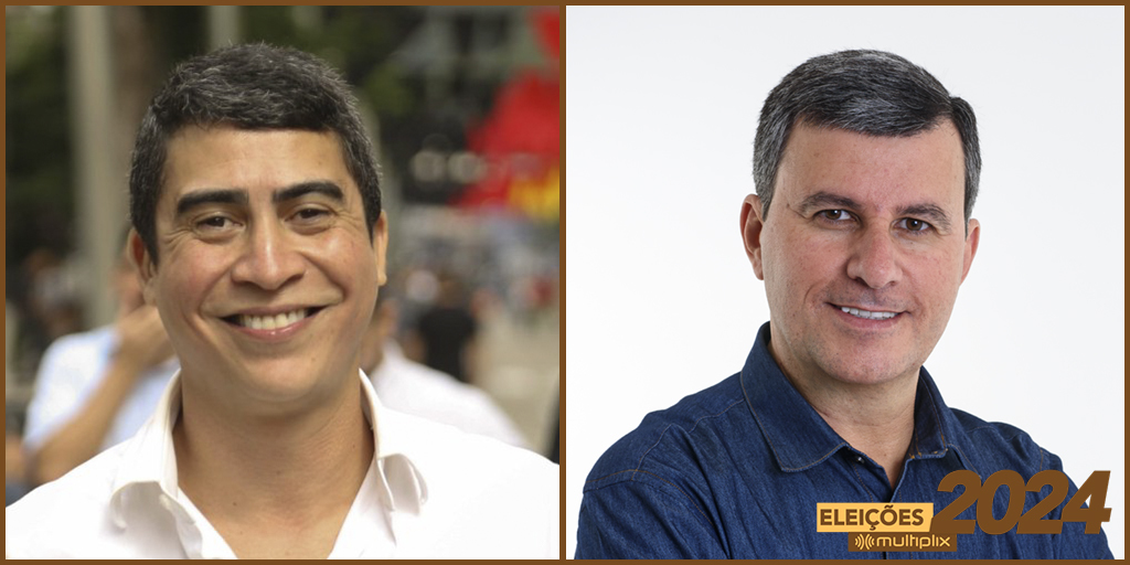 Wanderson Nogueira (PDT) e o candidato a vice-prefeito Alexandre Cruz (Cidadania)